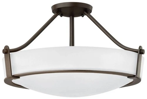 Hinkley Hathaway 20 3/4" Wide Olde Bronze Etched Ceiling Light - Picture 2 of 7