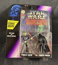 Star Wars SHADOWS OF THE EMPIRE PRINCE XIZOR VS DARTH VADER Figures Kenner 1996