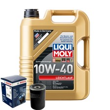 Motoröl 10W40 LIQUI MOLY Leichtlauf 5L+BOSCH Ölfilter
