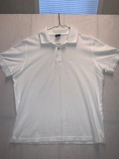 Men's Hugo Boss White Pima Cotton Polo Shirt Size M