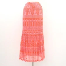 apc Pleats Please ISSEY MIYAKE PLEATSPLEASE Skirt 3 Lace Mesh Jacquard Geometric