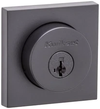 Kwikset 159SQT-S.STRKP Halifax Double Cylinder Keyed Entry - Black