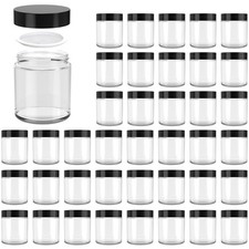 Multipurpose Glass Jars with Screw Lids - 40 Pack