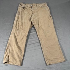 Carhartt FR Pants Mens 38x30 Tan Relaxed Flame Resistant Straight Leg 104204-DKH