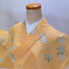 Komon ro summer Kimono Vintage Polyester Free Shipping M size 5588