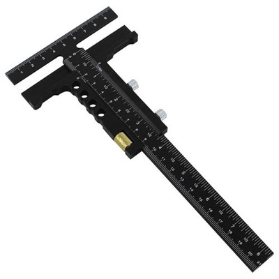Fafeicy TShape Scribing Gauge Aluminum Alloy Woodworking Scriber Ruler for Ca...