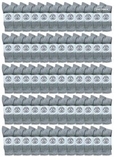 240 PK of Yacht  Smith Wholesale Bulk Women's Crew Socks, Size 9-11 Gray 