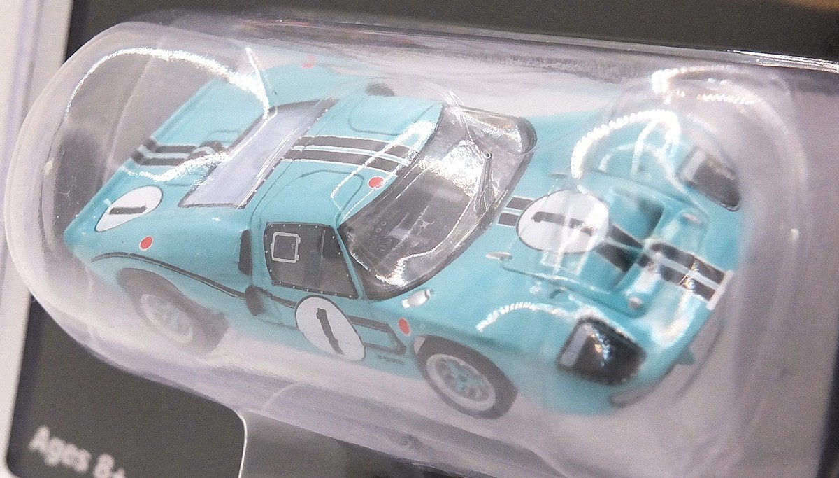 AFX 22131 - Ford GT40 Mark II Mega G+ HO Slot Car #1 Turquoise
