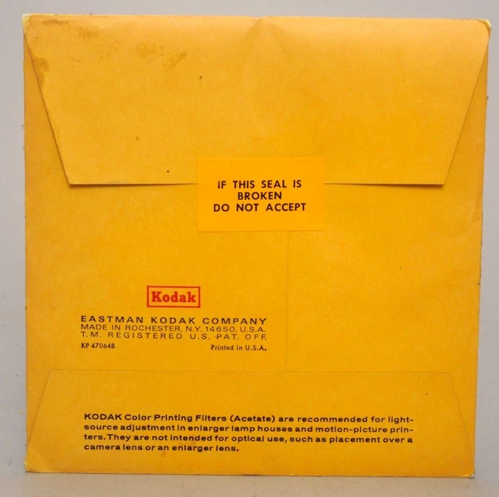 Kodak CP40Y Color Printing Gelatin Filter - 5" Square - New - Image 2 of 4
