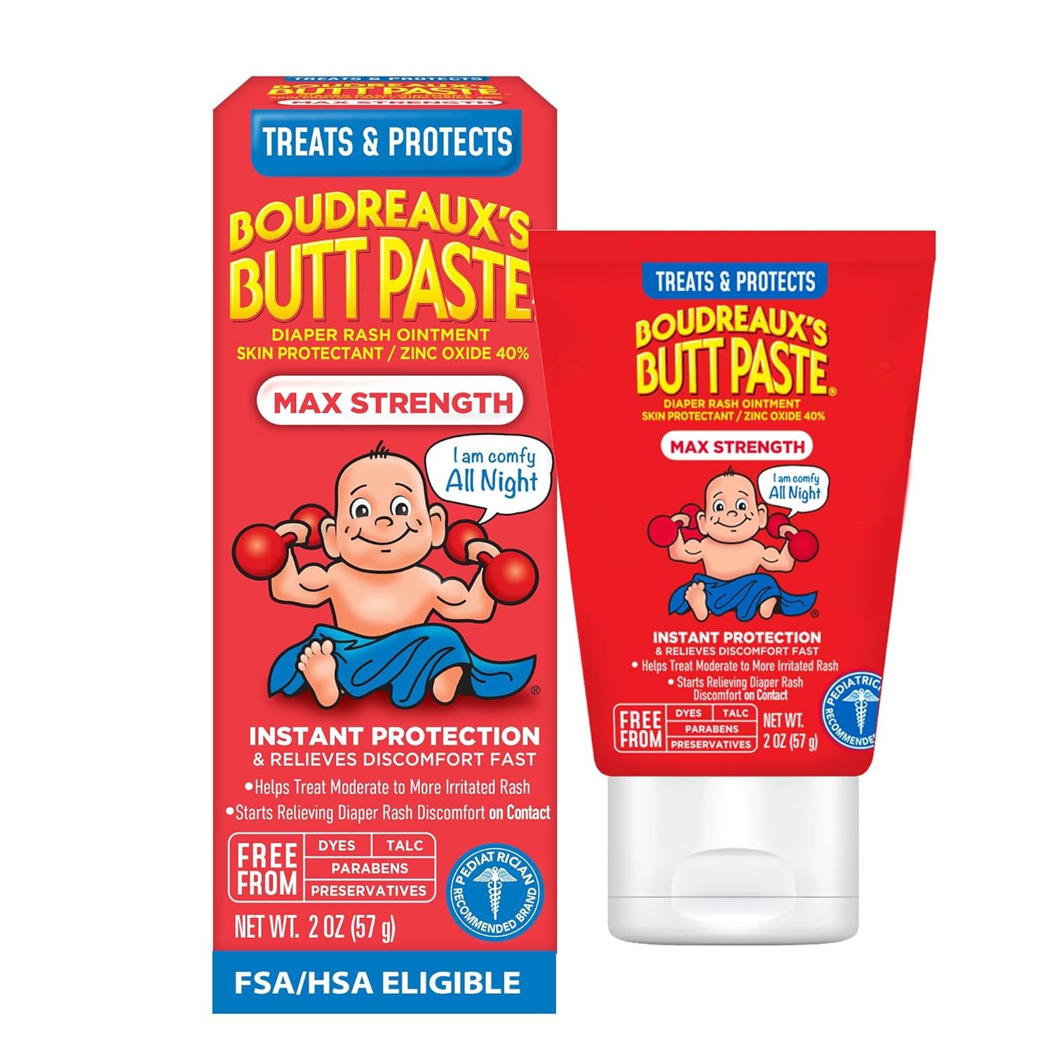 Rash Cream, Ointment For Baby, 2 Oz Tube