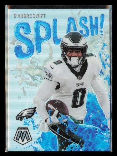2023 Panini Mosaic #SS-DS D'Andre Swift Splash Silver