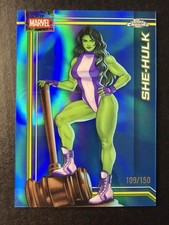2026 Topps Chrome Marvel #151 She-Hulk Blue Refractor /150