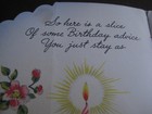 1946 vintage greeting card Gibson Multi-Page BIRTHDAY To Daughter Girl, Cake — photo 10