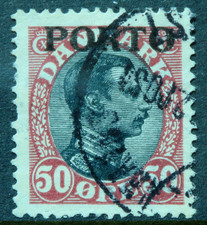 Denmark 1921 50 ore SG D220 Used cat £6