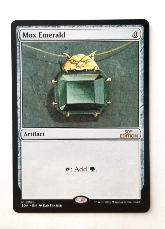 Mox Emerald 2023 30th Anniversary Edition #258 Base Price Guide