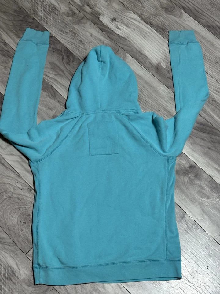 Hollister женщин бирюзовый толстовка с капюшоном Xl длинным рукавом пуловер с капюшоном толстовка логотип - Изображение 2 из 3
