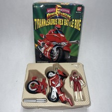 Tyrannosaurus Rex Battle Bike MMPR Power Rangers 1993 Bandai Vehicle OPEN BOX