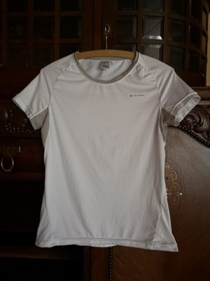 Decathlon /Quechua Sportshirt Größe M Weiß /Beige Abgesetzt