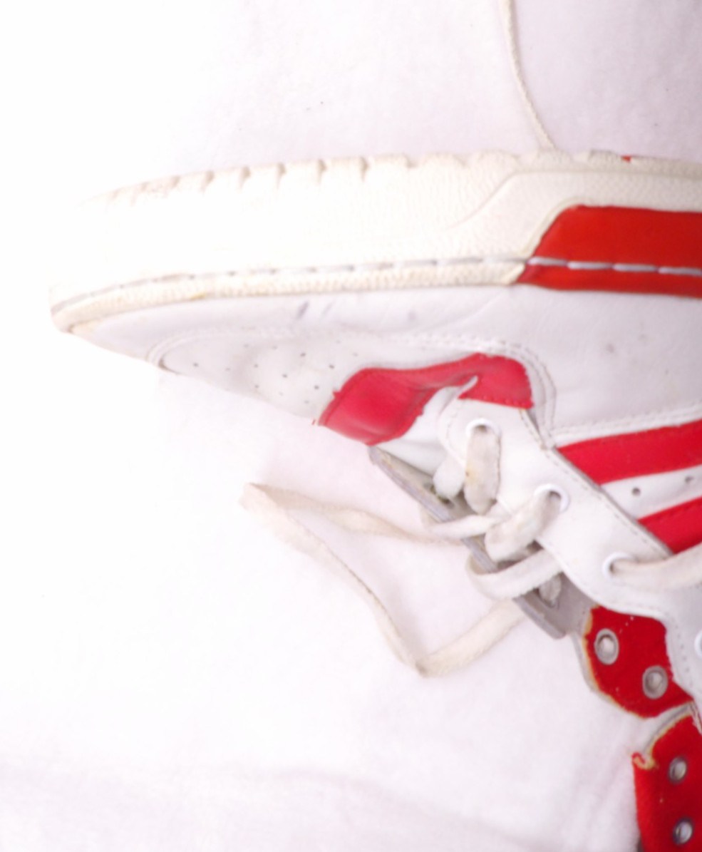 VTG Men’s Adidas Red/white High Tops Shoes  Made In France Size 15 thumbnail 7