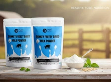 (PACK OF 2) 100% NATURAL HERBS DONKEY MILK POWDER FREEZE DRIED (3.05 OZ) 100 GM