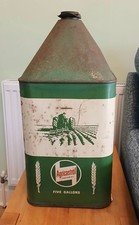 Vintage Castrol Pyramid Oil Drum Agricastrol Tractor Oil 5 Gallon + Handle & Cap
