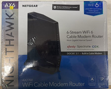NEW Netgear Nighthawk AX6 Cable Modem Router AX2700 WiFi 6 DOCSIS 3.1