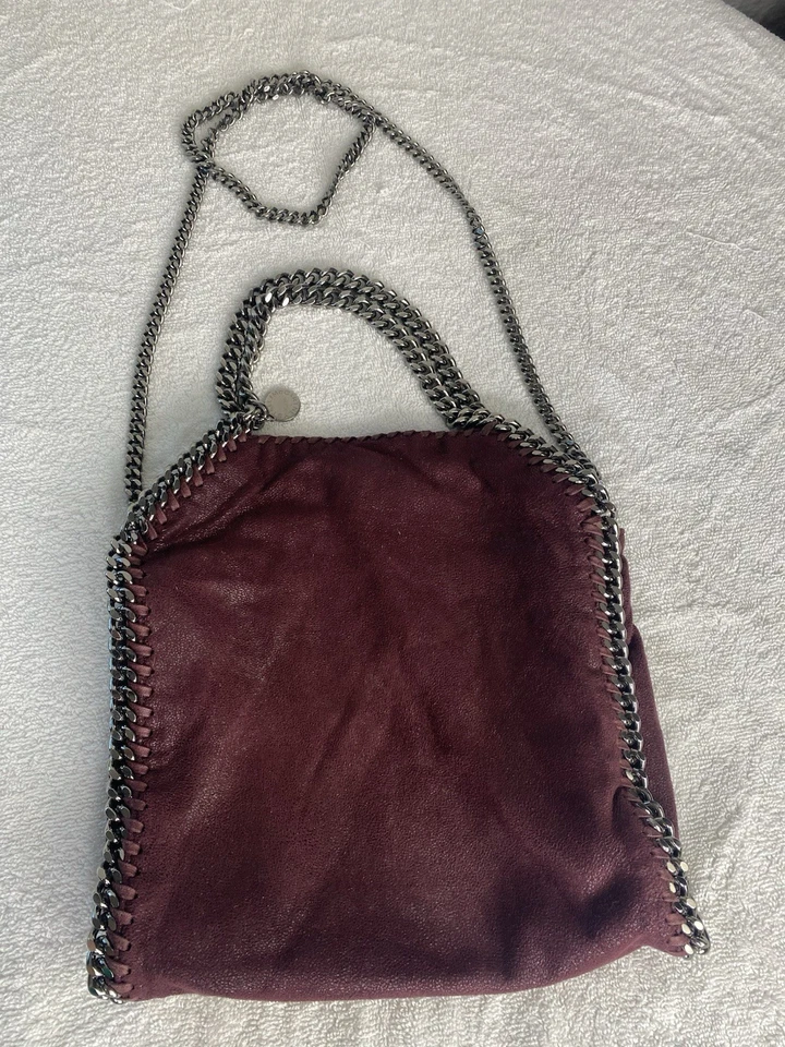 Mini cartera de mano Stella McCartney Fallabella en ciruela ciervo peludo $1395 Foto 2 de 4
