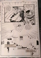 Half splash!!! The Ray #3 Story Page 21 Original Art (DC, 1994)