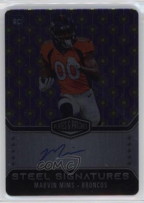 2023 Plates & Patches Rookie Steel Signatures Vector 49/50 Marvin Mims Auto 1b16