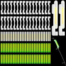 200 PCS Fishing Glow Sticks Rod Tip Mini Green Pole Lights Night Float New