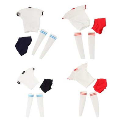 1/6 Scale Female Figure Clothes Miniature Short Sleeve and Shorts Basic Dress