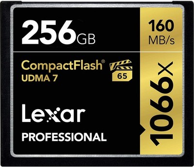 Lexar Professional 256GB 1066x Speed 160MB/s CompactFlash Memory Card Speicherka