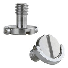 1/4"20 DRing Stainless Steel Mounting Camera Tripod Quick Release Screw 2 PCS