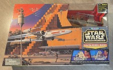 VINTAGE GALOOB STAR WARS-ACTION FLEET SET-MICROMACHINES-YAVIN REBEL BASE-MIB