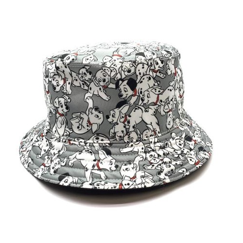 GIVENCHY Bucket Hat Disney 101 Dalmatians Dog Nylon Reversible Black