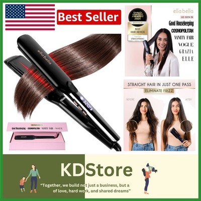 Infrared Hair Straightener - Fast, Smooth Results with Digital Control Display