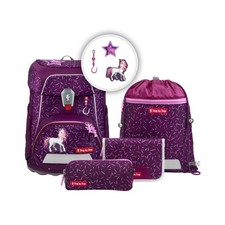 Step by Step Schulranzen-Set FIT Pretty Unicorn Nuala 5tlg mitwachsend 1.-4. Kl.