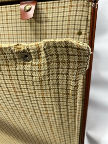 Vintage 24”x18”x8” Samsonite Shwayder Brown Hard Shell Suitcase Luggage 50s 60s - Picture 20 of 23