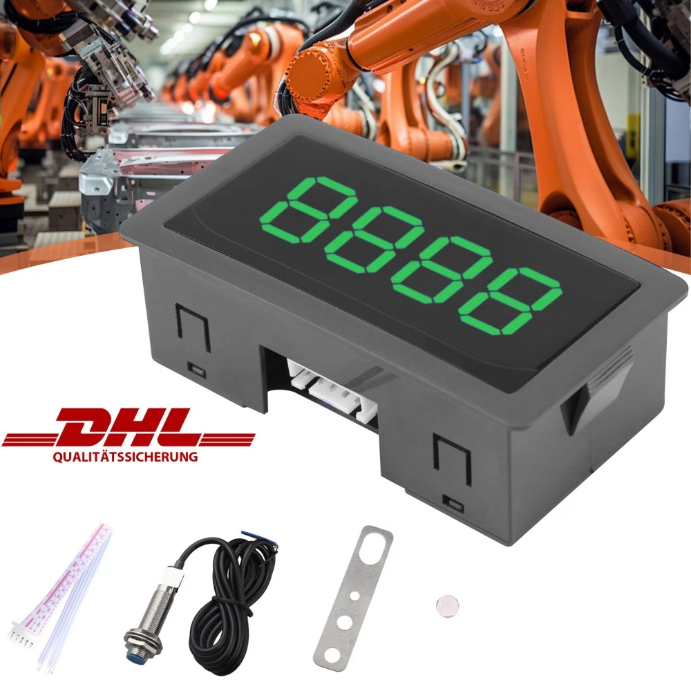 4 velocímetros digitales cuentarrevoluciones cuentarrevoluciones + interruptor de reverberación proximidad DHL