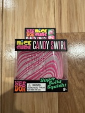 Authentic Needoh (Schylling) Christmas Candy Swirl Nice Cube Pink
