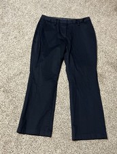 Women  s Lands' End Black Pants 10