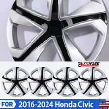 16 Snap On Set Of 4 Wheel Cover Hubcaps For R16 2016-2024 Honda Civic Sedan 16 Snap On Set Of 4 Wheel Cover Hubcaps For R16 2016-2024 Honda Civic Sedan