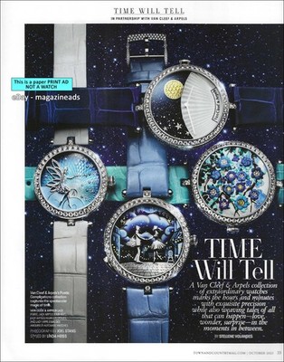 VAN CLEEF & ARPELS Luxury Watches 7-Page PRINT AD Editorial 2025 TIME WILL TELL