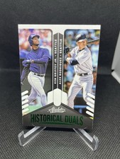 Ken Griffey Jr Alex Rodriguez 2022 Panini Absolute Historical Duals Green Foil