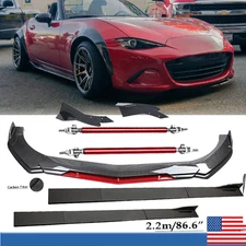 For Mazda MX-5 Miata 2006-2022 Front Bumper Rear Lip Spoiler Splitters Body Kit