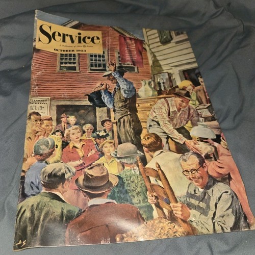 CITIES SERVICE OIL CO~ MAGAZINE OIL/GAS October 1953 As Is