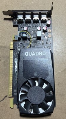 NVIDIA Quadro P1000 4GB DDR5 - 4x Mini Display Port Graphics Card - Low Profile