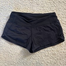 Ivivva by Lululemon Black Speed Up Shorts Girls Size 10