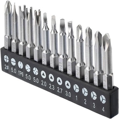 13 Pcs 14 Hex Shank Cross Spanner Screwdriver Bits