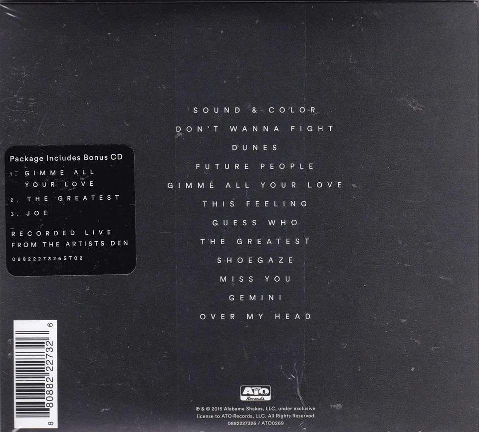 Alabama Shakes Sound & Color (CD) - Bild 2 von 2